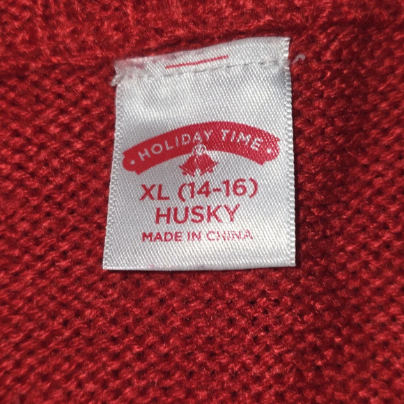 HOLIDAY TIMES UGLY CHIRSTMAS SWEATER HANGING WITH MY GNOMIES WOMENS SIZE LARGE - Picture 4 of 5